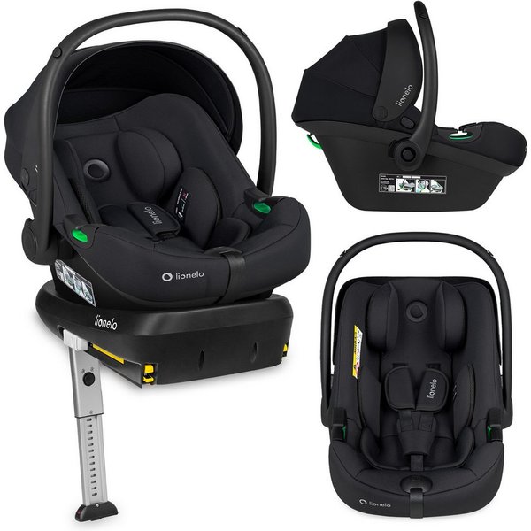 lionelo Babyschale ASTRID I-SIZE, ab: ab Geburt, bis: bis 87 cm, ab: 40,00 cm, bis: 87,00 cm, (Set), Sehr stabiler Träger, Höhenverstellung, Modernes Design