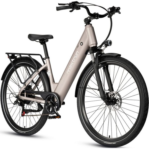 Vankel E-Bike Cityrad 28Zoll E-Fahrrad Damen u. Herren 720WH Pedelec, 48V 15AH 140km E-bikes, Kettenschaltung, Heckmotor, 720 Wh, (set, Beleuchtungsset mit Batt