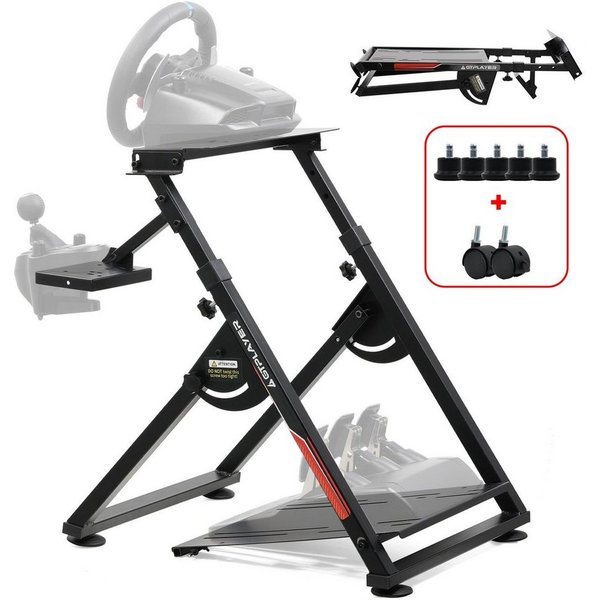 GTPLAYER Lenkradständer Lenkrad Gaming Wheel Stand für Logitech Controller (Neigungsverstellbares Gestell PS4 Xbox PC PS5)