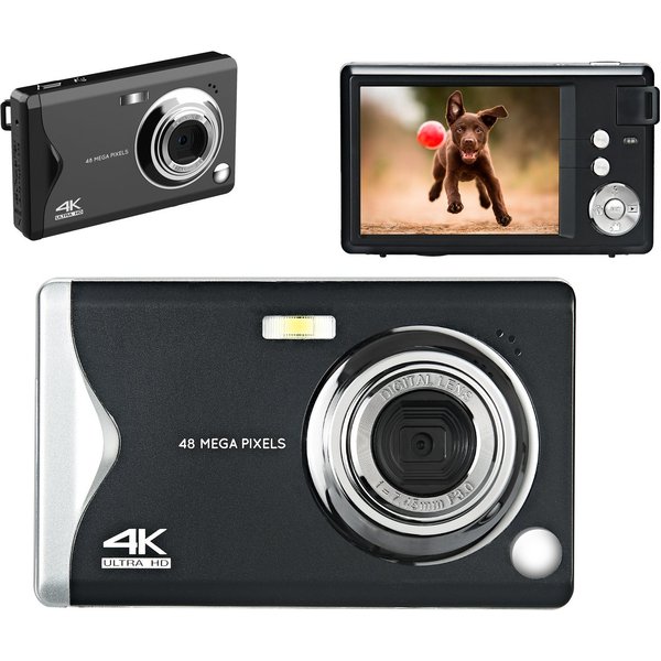 FANNOU Digitalkamera 48MP 1080P FHD Fotokamera Kompaktkamera (inkl. mit Autofokus 16X Digitalzoom Fotoapparat Tragbare, Kompaktkamera mit 32GB SD-Karte für Kind