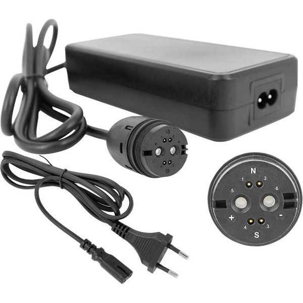 PowerSmart Batterie-Ladegerät (42V 2A Ladegerät für 36V Rotwild, ZEG, BMZ, Derby Cycle, Impulse, Alber Neodrives Fahrrad)