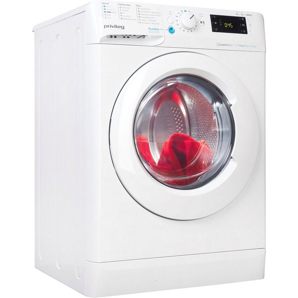 Privileg Waschtrockner PWWTV X 86H69, 8 kg, 6 kg, 1400 U/min, Push&Go mit Steam-Technologie – Reduziert die Bügelzeit um bis zu 30%