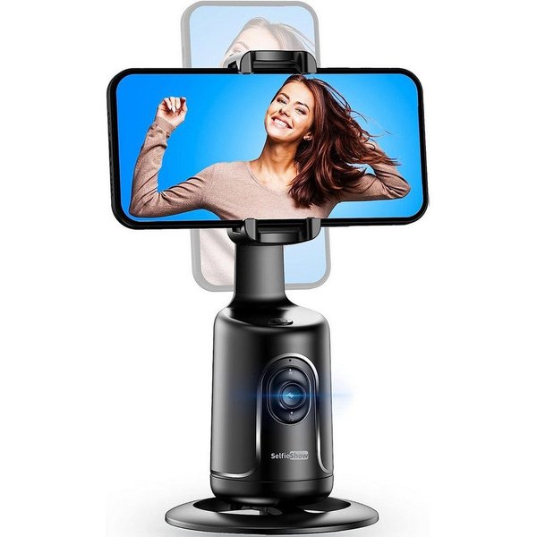 feinlux AI Erkennung, 360° Drehung, Gimbal Smartphone Gimbal (1/4 standard screw thread, universally compatible)