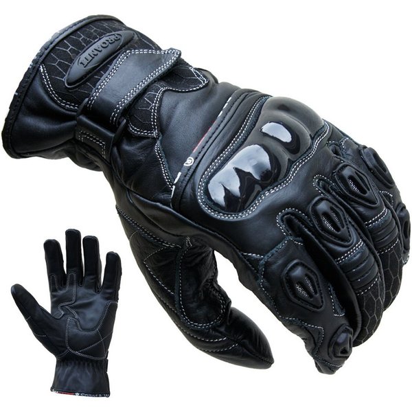 PROANTI Motorradhandschuhe PROANTI Motorradhandschuhe PROANTI Leder kurz Motorrad Handschuhe