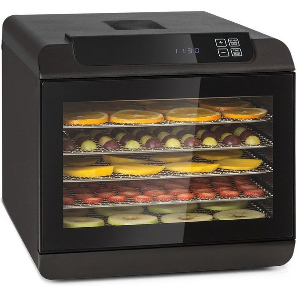 Klarstein Dörrautomat Arizona Jerky 500 W, Dörrautomat groß für Pilze Obst Trockner Dörrgerät Dehydrator