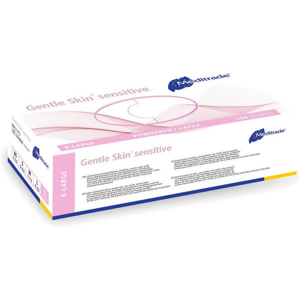 MediTrade Latexhandschuhe Meditrade Gentle Skin sensitive - Latex-Untersuchungshandschuhe