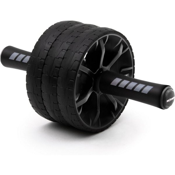 NEOLYMP Bauchmuskelmaschine Bauchtrainer - gezieltes Training der Bauchmuskeln- Bauchmuskeltrainer (Set, Bauchroller, Unterlage für die Knie, 3 Räder - individu