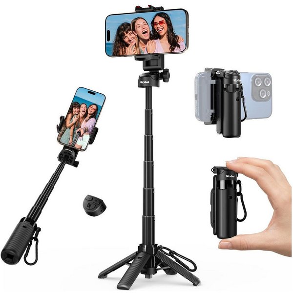 Rollei 26982 Kamerastativ (3-in-1, verstellbar, tragbar, Bluetooth-Fernbedienung)