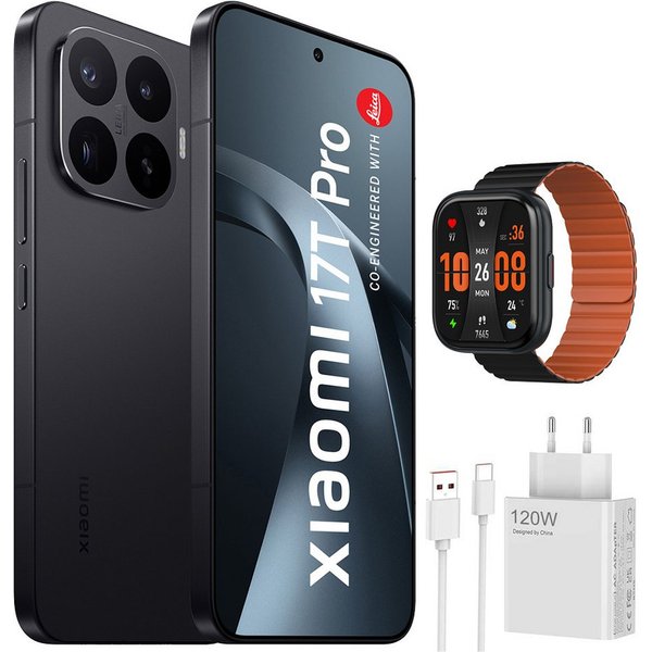Xiaomi 17T Pro 12+512GB Smartphone & 120W HyperCharge & Smartwatch Handy (50 MP Kamera)