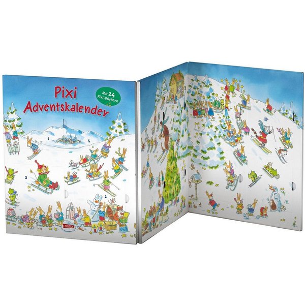 Pixi Adventskalender als Leporello Mit 24 Pixi-Büchern, Für Kindergar / diverse
