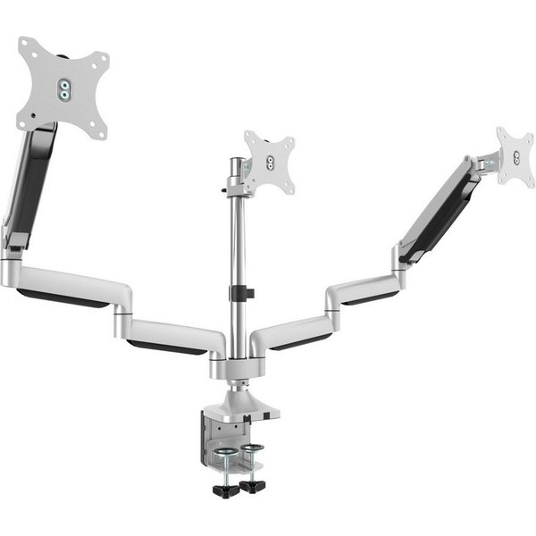 RICOO Monitor-Halterung 3 Monitore Tischhalterung höhenverstellbar schwenkbar neigbar TS9911, (bis 27 Zoll, VESA 75x75 und 100x100, 1-tlg., min. 1 Kg - max. 7 k