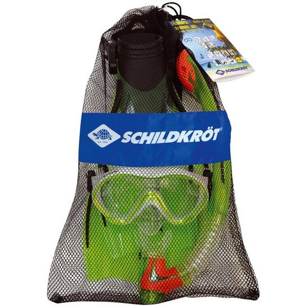 Schildkröt Funsports Flosse Schildkröt Funsports Schnorchel-Set Junior Bermuda (3 St., 3er Set bestehend aus Schnorchel, Maske und Flossen), Spritzwasserschutz
