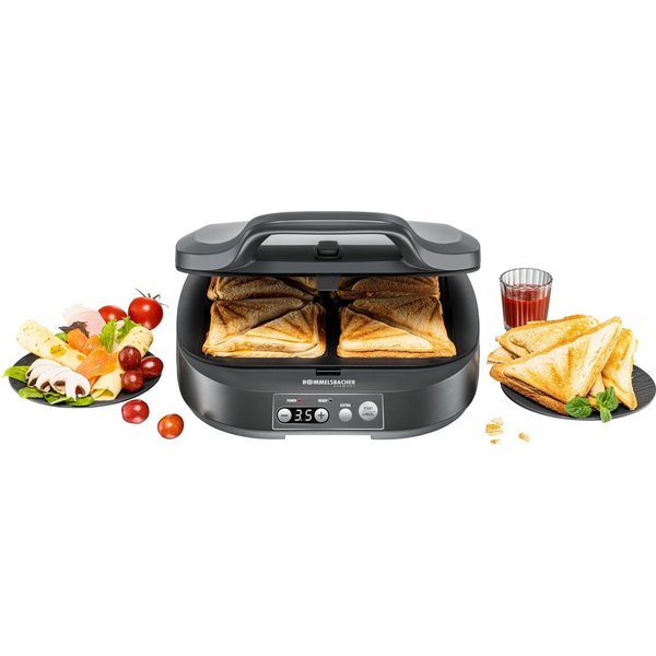 Rommelsbacher Sandwichmaker ST 1800 für American Toasts im XL Format, 1800 W