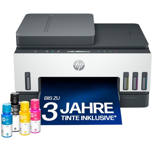 HP Smart Tank 7305 (28B75A) Multifunktionsdrucker, (WLAN (Wi-Fi), Bluetooth, LAN (Ethernet), Wi-Fi Direct, Bis zu 30€ Cashback sichern! Nur bis zum 31.10.2026)