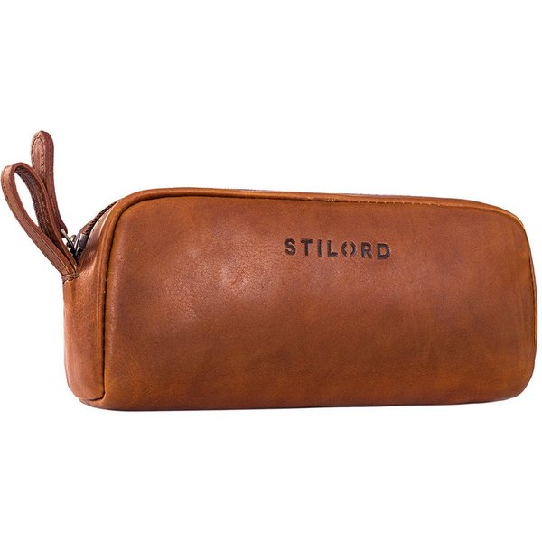 STILORD Etui "Dale" Großes Leder Federmäppchen im Vintage Stil für Schule,Uni, Büro