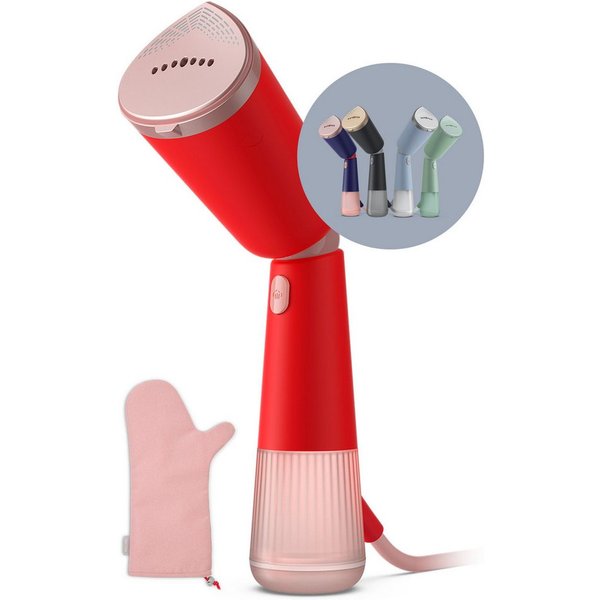 Philips Dampfbürste STH5020 "Styler", 120 ml abnehmbarer Wassertank, Metallplatte, 1400 W, Steamer im schlanken Design, 2-in-1 Handschuh und Tasche inkl.