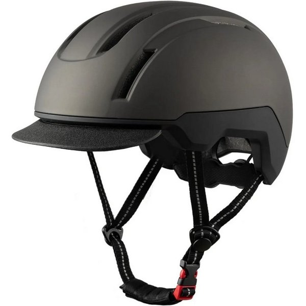 Favoto Fahrradhelm für Herren und Damen, leichter City-Helm 59–61 cm L (Doppelschalenkonstruktion, atmungsaktives Innenpolster, herausnehmbares, waschbares Inne