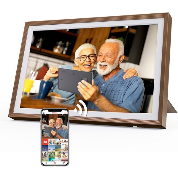 Fine Life Pro Digitaler Fotorahmen mit WiFi-Fotoübertragung. Digitaler Bilderrahmen (32 GB)