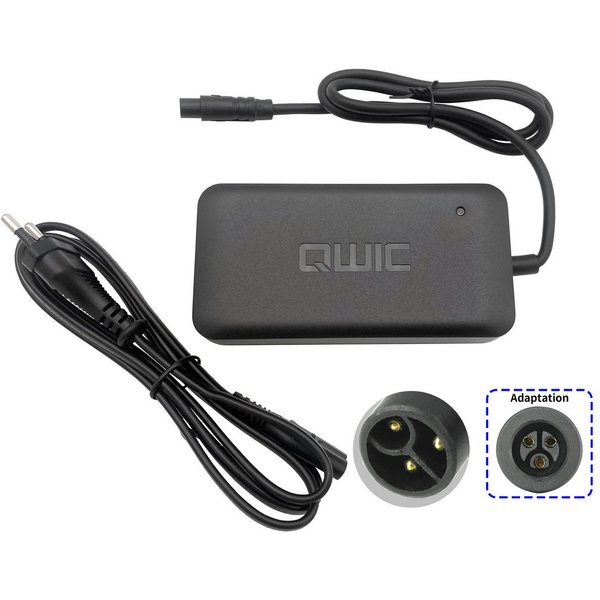PowerSmart CSS081020E.302 Batterie-Ladegerät (3-Pin Netzteil für Pedelec, E-Bike(36V 2A)