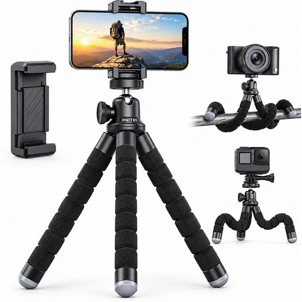 Diyarts Kamerastativ (360° drehbares, Reisestativ, für iPhone & Android-Smartphones)