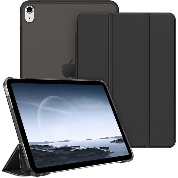 Fintie Tablet-Hülle für iPad 11. Generation 2025 (A16) 11 Zoll, iPad 10. Generation 2022 10.9 Zoll, Ultradünn Case mit transparenter Rückseite Abdeckung, Auto S