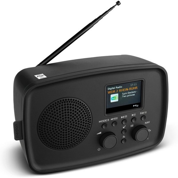 Medion® Audio-System MEDION LIFE DAB+ Radio DRE-1 (MD89288) (5 W, Bluetooth 5.3)
