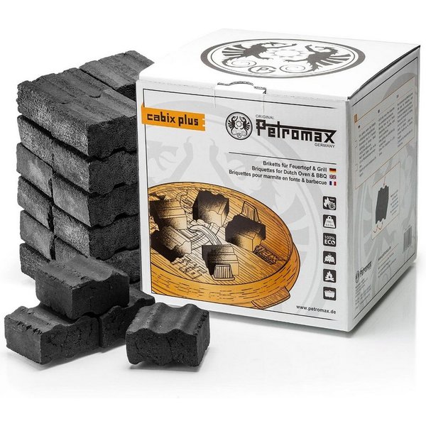 Petromax Grillbriketts Cabix Plus Grillkohle auch für Weber® Grill geeignet, 3 kg, nach dem ablöschen wiederverwendbar