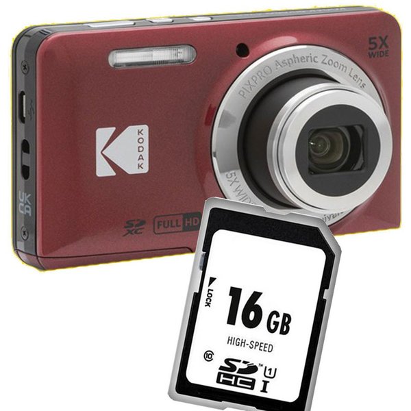 Kodak Kodak FZ55 rot Kleines Angebot Kompaktkamera