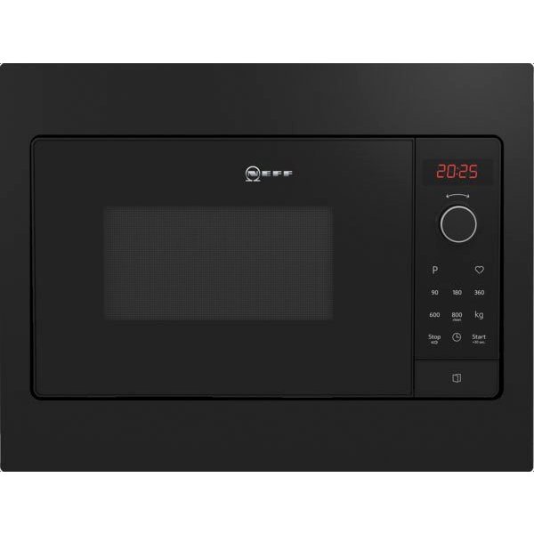 NEFF Einbau-Mikrowelle HLAWG25S3, Mikrowelle, 20 l, 38 cm hohe, 50 cm breite Einbau-Mikrowelle mit LED-Display