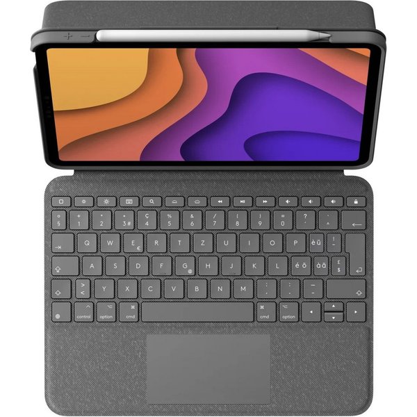 Logitech Folio Touch Tastatur-Case für für iPad Pro 11 Zoll 1., 2., 3., 4. Gen. Tastatur mit Touchpad