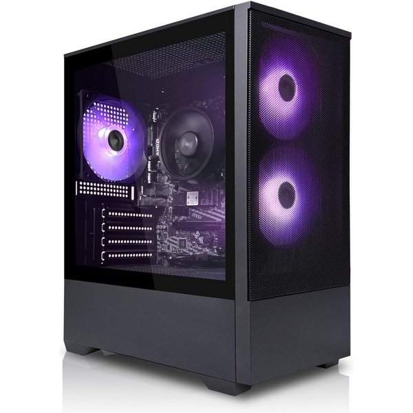 SYSTEMTREFF AMD Ryzen 7 5700X mit AMD Radeon RX 7600 8GB Gaming-PC (AMD 5700X 5700X, Radeon RX 7600, 16 GB RAM, 500 GB SSD, Luftkühlung)