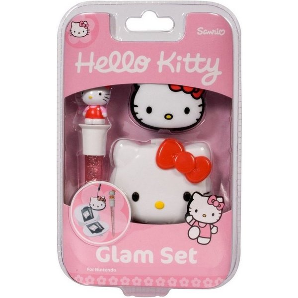 Vidis Hello Kitty PACK Jumbo Stift + Spiele-Hülle Gaming-Controller (Game-Case Großer Eingabestift Schwamm Hello Kitty Design für Nintendo)