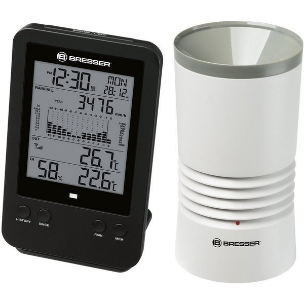 BRESSER BRESSER Profi-Regenmesser, schwarz Regenmesser