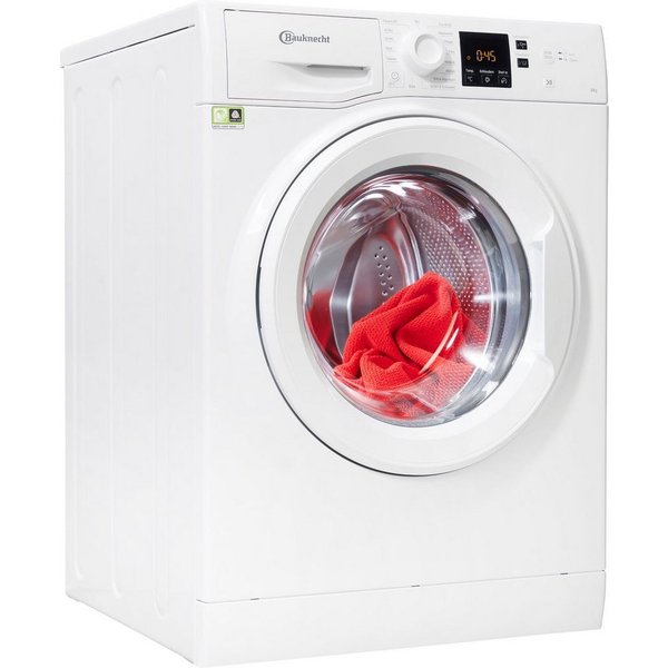 BAUKNECHT Waschmaschine BPW 814 A, 8 kg, 1400 U/min, TOP 4 Flecken 40° & Anti-Allergie – 8 kg, geräuscharm