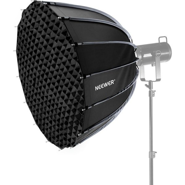 Neewer Softbox NS38P Parabolische Softbox, 90 cm, mit Bowens Mount, Schnellverschluss, mit Lichtdiffusor/Gitter/Tasche, für Godox Aputure Studio Videolicht