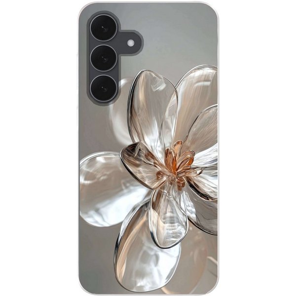 MuchoWow Handyhülle für Samsung Galaxy S25 FE Blume - Gläser - Transluzent, Smartphone-Bumper, Print, Handy Schutzhülle Dünn