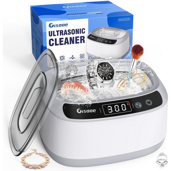 Rolipo Ultraschallreiniger 680ML Ultraschallreinigungsgerät 45KHz mit digitalem Timer, Brillenreinigungsgerät für Brillen, Schmuck,Zahnschiene,Münzen