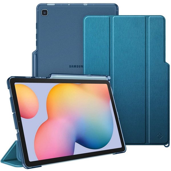 Fintie Tablet-Hülle für Samsung Galaxy Tab S6 Lite 10,4 Zoll 2024/2022/2020 Tablet, Slim Hülle mit Transparenter Rückseite und Auto Schlaf/Wach Funktion