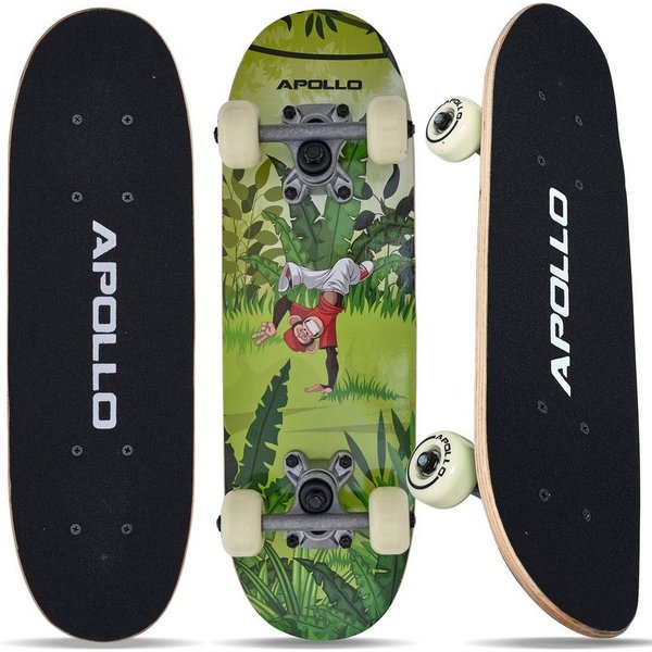 Apollo Skateboard Kinderskateboard 20" Kinder, Longboard, ABEC 3 und Aluminium Achsen