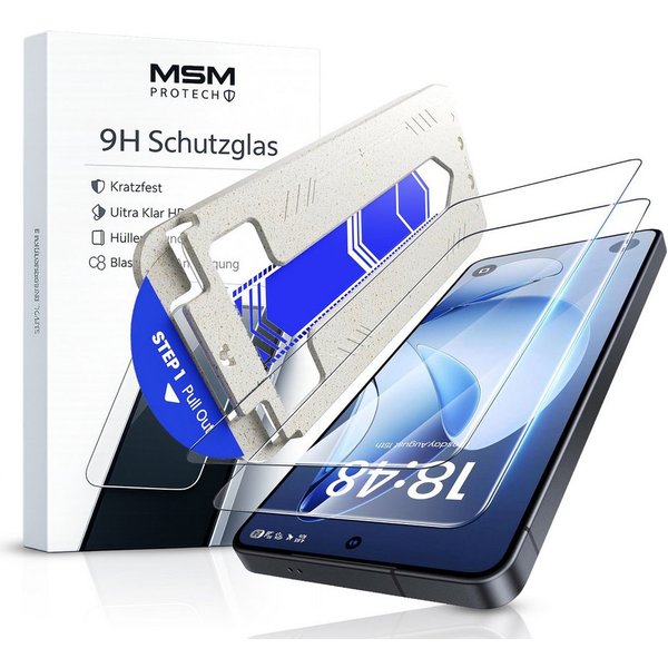 MSM Protech Displayschutzglas 2X 6D Schutzglas für Samsung Galaxy S26 Ultra Panzerfolie EASY INSTALL