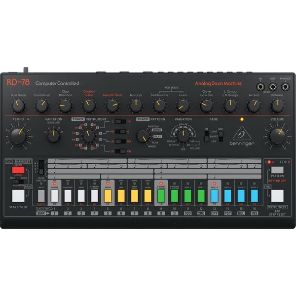 Behringer Synthesizer (Groove-Tools, Drumcomputer), RD-78 - Drum Machine