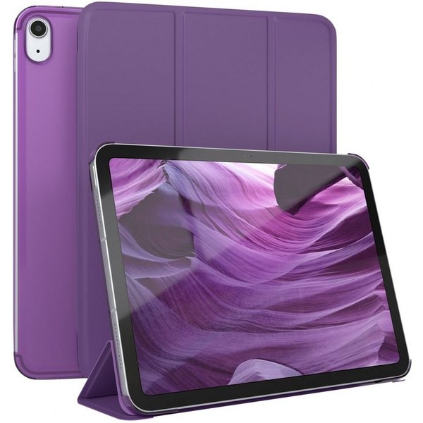 EAZY CASE Tablet-Hülle Smart Case für iPad 10,9" 10. Generation (2022) 10,9 Zoll, Tabletcover mit Stehfunktion Slim Sleep Wakeup Deckel Klappbar Violett