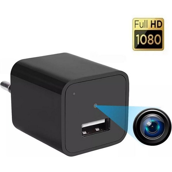 SpionProfi Überwachungskamera Mini Kamera Video Ton Überwachungskamera mit Bewegungsmelder Haus Cam (Innenbereich, Universal Usb Ladegerät versteckte Kamera Spy