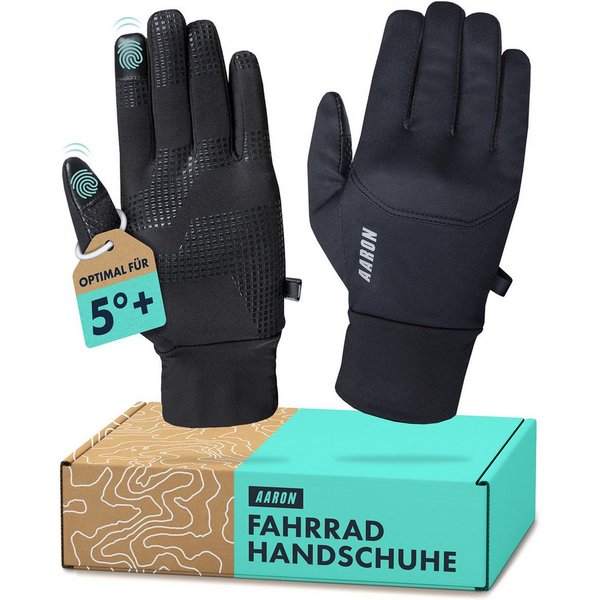AARON Fahrradhandschuhe Gloves Fahrrad rutschfest touchscreenfähig Damen Herren MTB Trekking