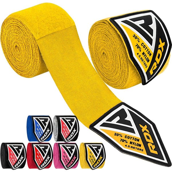 RDX Sports Boxbandagen RDX 4.5m Profi Boxbandagen Boxen MMA Muay Thai, Elastisch Handbandagen