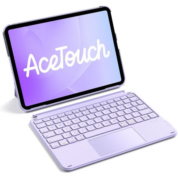 Inateck für iPad 11 Gen A16, 11 Zoll iPad Air M4 M3, iPad 10, iPad Pro 4/3/2/1 iPad-Tastatur (Ultraleichte, Abnehmbare Tastatur mit Touchpad, Tragbar)