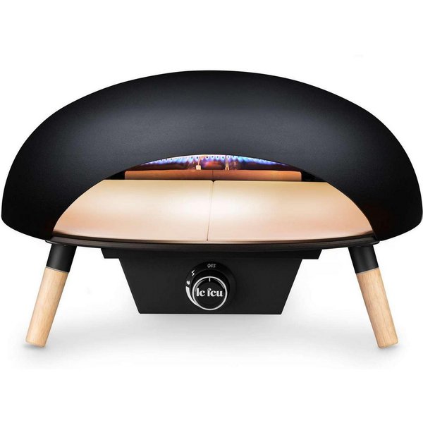 Le Feu Pizzaofen Turtle 3.1, Schnellheizen, Große Öffnung, Wetterfest, Ideal für Outdoor