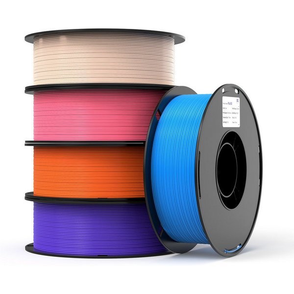 Insma Filament 3D Drucker PLA Filament 1,75mm 5KG Set 5 Farben, Hohe Maßgenauigkeit & Zähigkeit 3D-Druckmaterialien