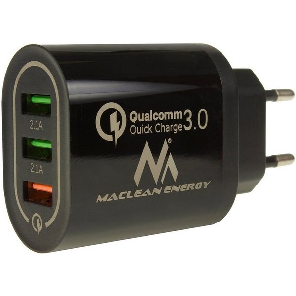Maclean MCE479 USB-Ladegerät (Universal USB-Ladegerät 3xUSB QC 3.0)