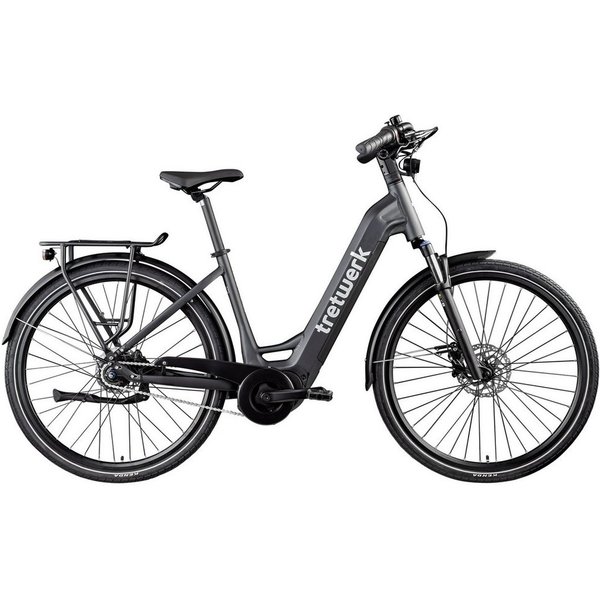 Tretwerk E-Bike Cityrad Amber Nexus, 8 Gang, Nabenschaltung, Mittelmotor, 550 Wh, Tretwerk Amber Nexus E Bike Damen 28 Zoll Elektrofahrrad 155 - 185cm